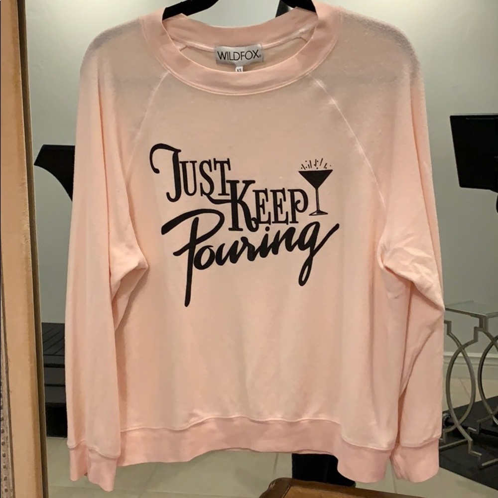Wildfox Just Keep Pouring Swetshirt